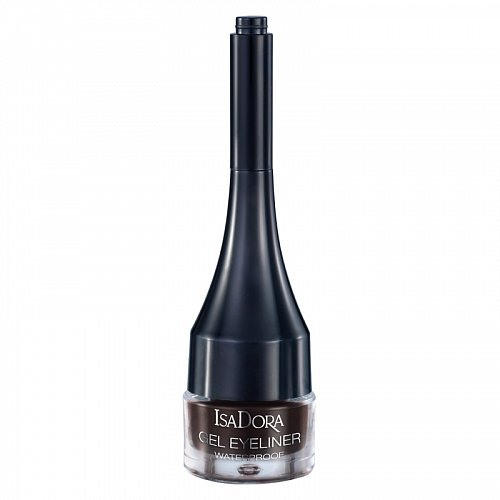 IsaDora Гелевая подводка для глаз Gel Eyeliner Waterproof, Тёмно-коричневая