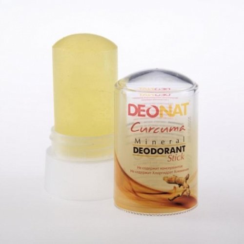 Deonat Дезодорант Кристалл - ДеоНат с экстрактом Куркумы, желтый