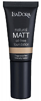 Тональный крем матирующий Natural Matt Foundation, IsaDora