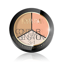 Палитра для макияжа лица 3в1 Contour Sensation, Eveline